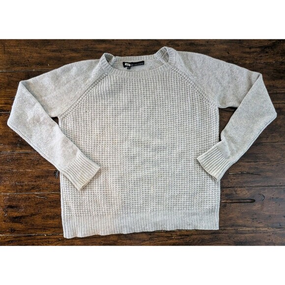 360 Cashmere Sweater Women's Small Gray Knit Lightweight Crewneck Pullover - Picture 1 of 11
